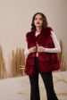 Fur Jacket – Maroon -Warm Sale