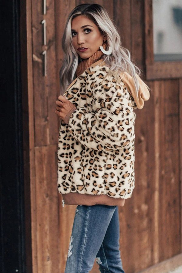 Cozy Plush Leopard Jacket Online