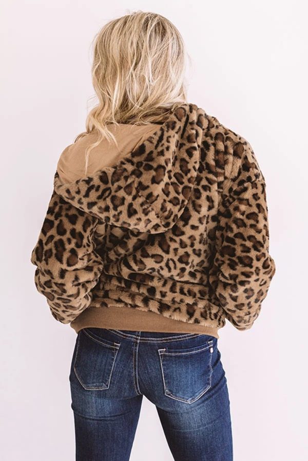 Cozy Plush Leopard Jacket Online