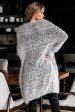 Fuzzy Knit Cardigan with Pockets Supply