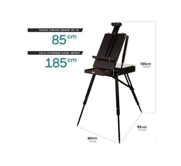 Mont Marte Black French Box Easel (MEA0027C) on Sale