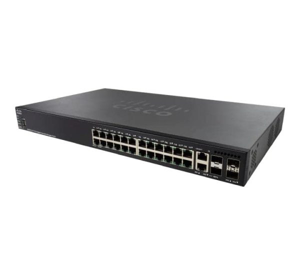 Cisco SG550X-24-K9-UK 24-Port Gigabit Stackable Switch For Sale