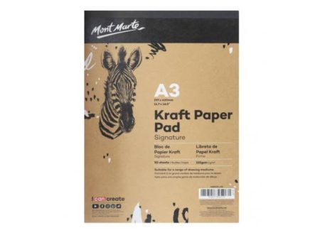 Mont Marte Signature Kraft Paper Pad A3 115gsm 50 Sheet (MSB0095) Online Hot Sale