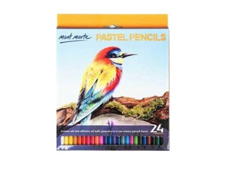 Mont Marte Pastel Pencils 24 Colors (MPN0099) For Discount