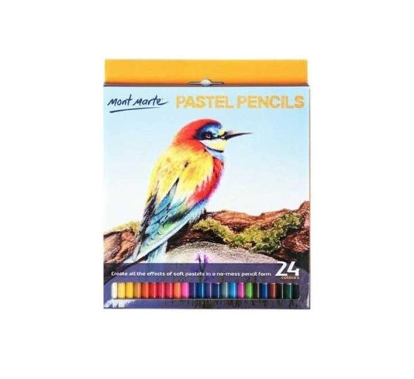 Mont Marte Pastel Pencils 24 Colors (MPN0099) For Discount